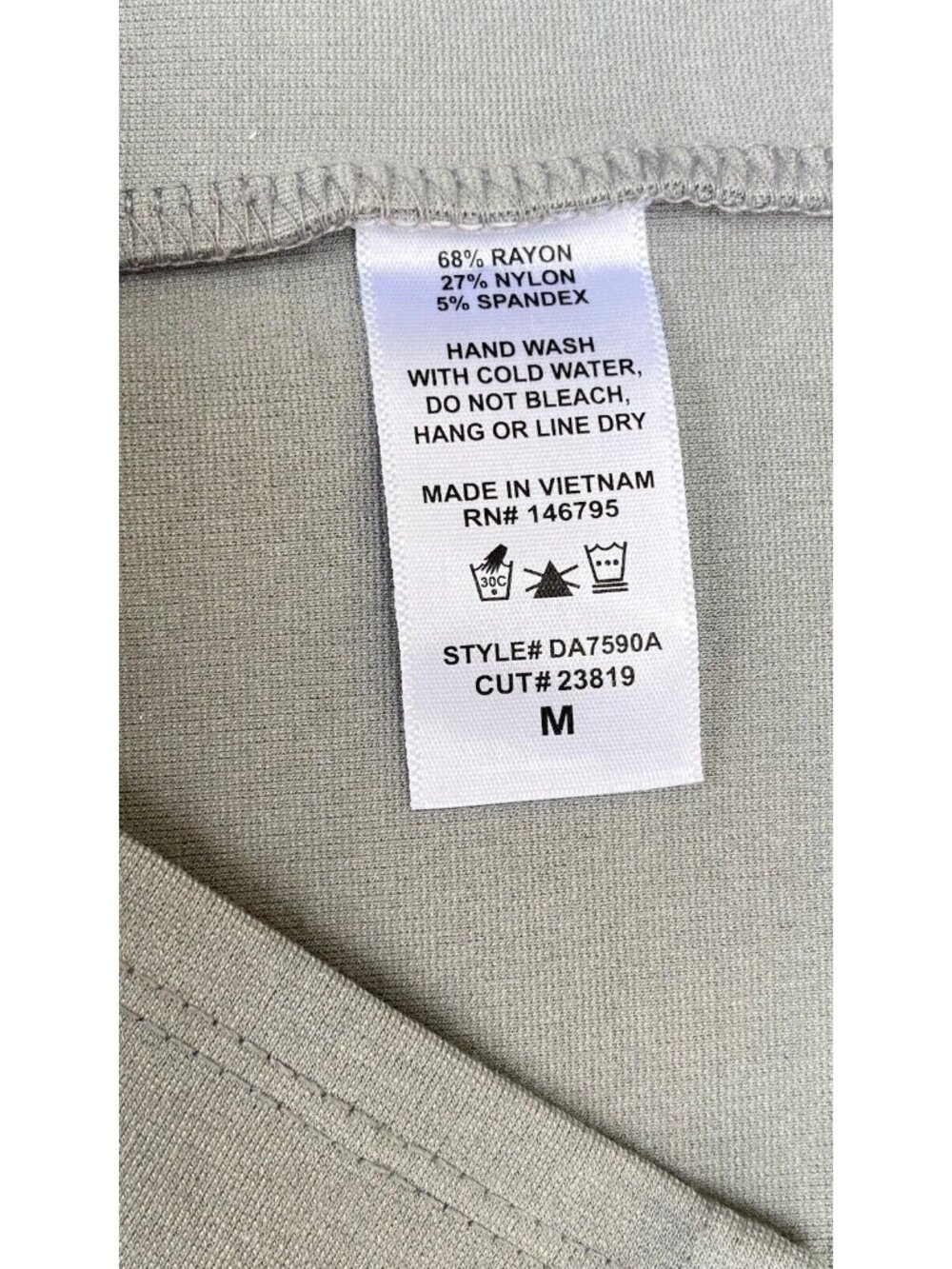 4SI3NNAI Women's Gray Tie Waist Bodycon Midi Dress Size M NWOT - Picture 7 of 16